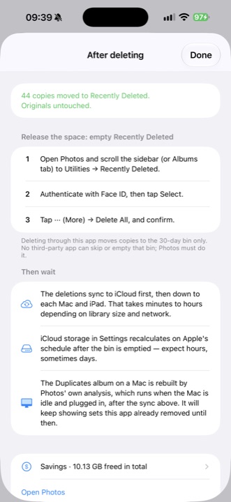 بعد الحذف: تعليمات لإفراغ 'المحذوفات مؤخرًا' وما يمكن توقعه من iCloud.